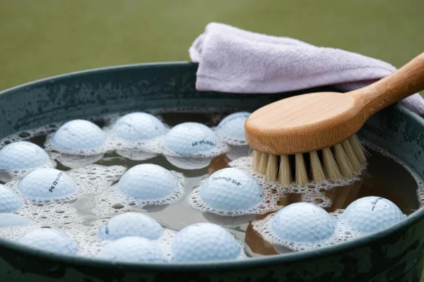 Clean Golf Ball The Classic Soap and Water Method